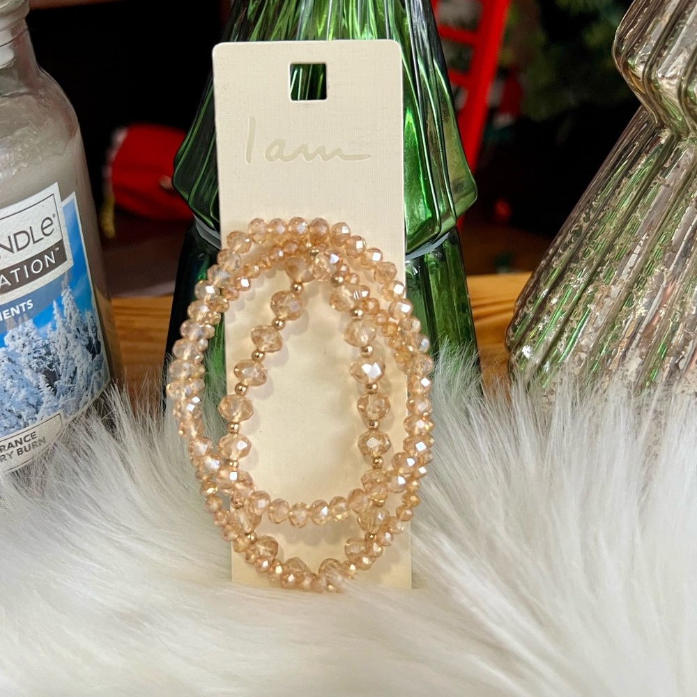 I am Beaded Bracelet set of 3